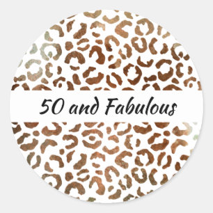 Adesivo 50 e Fabulosas Impressão Abstrata de Grandes Gatos