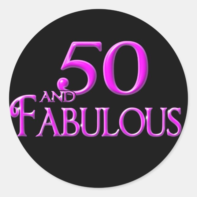 Adesivo 50 e FABULOSO (Frente)