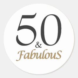 Adesivo 50 e fabuloso
