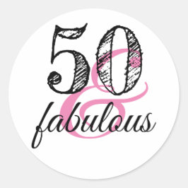 Adesivo 50 e fabuloso personalização