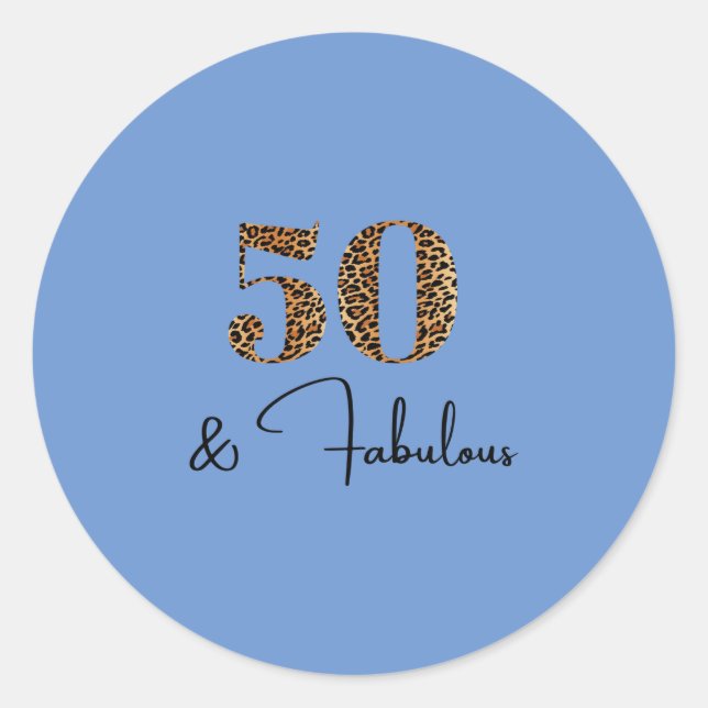 Adesivo 50 e Leopardo fabuloso (Frente)