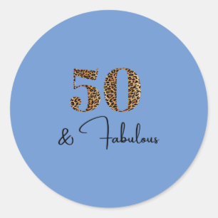 Adesivo 50 e Leopardo fabuloso