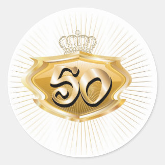 Adesivo 50.o aniversário ou aniversário