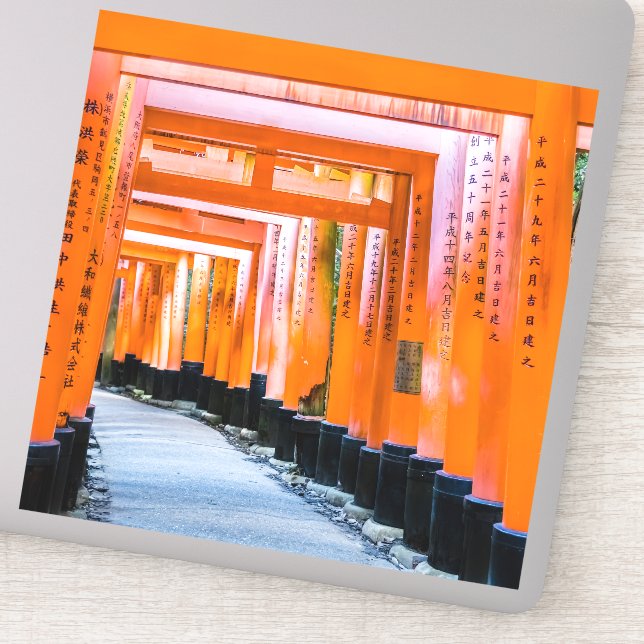 Adesivo 50 tons de laranja - Senbon Torii, Quioto (Detalhe)