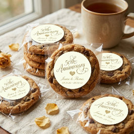 Adesivo 50th Golden Wedding Anniversary