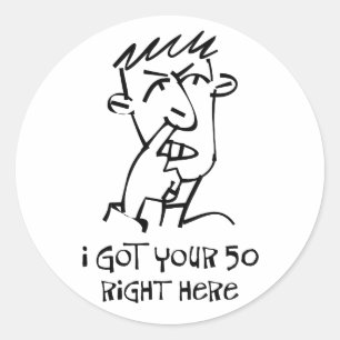 Adesivo 50th máquina desbastadora do nariz do aniversári