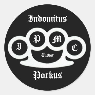 Adesivo 5114, Indomitus, Porkus, I, P, M, C, Tuebor