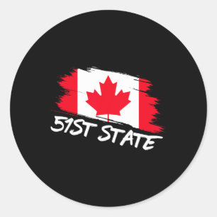 Adesivo 51 Estado da rua Canadá 51 Meme Funny Trump