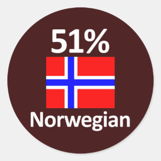Adesivo 51% Norueguês