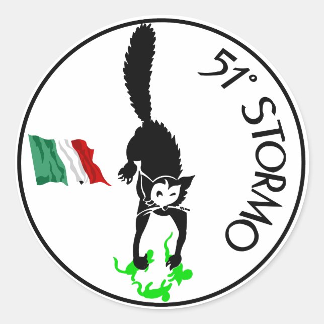 Adesivo 51 stormo , Força Aérea Italiana (Frente)