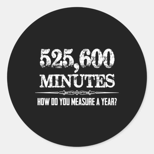 Adesivo 525600 Minutos Ator Ager Palco Teatro Musical (Frente)