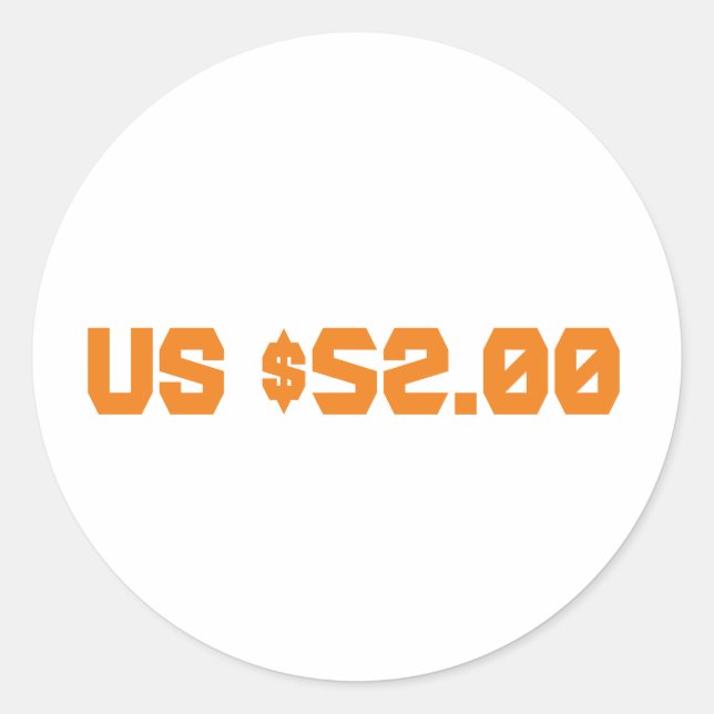 Adesivo 52 dólares (Frente)