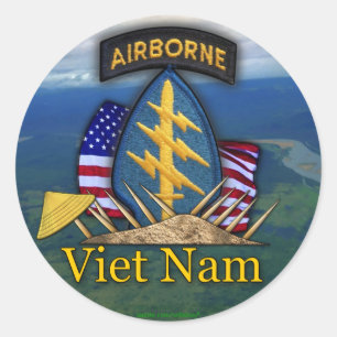 Adesivo 5 1rua Forças Especiais Green Berets vietnam Stick