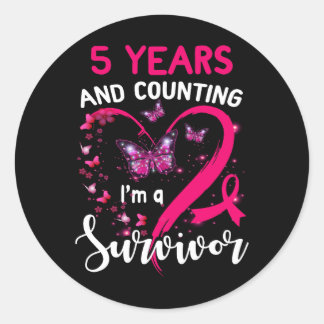 Adesivo 5 Anos E Contando Com Um Cancer De Sobrevivência D