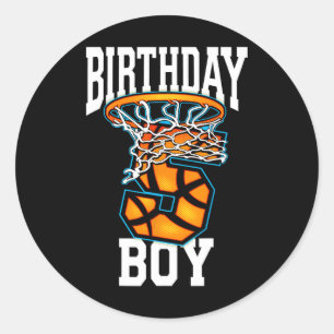 Adesivo 5 Birthday Bysketbyll 5 Anos Crianças Presente