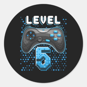 Adesivo 5 Controladora de videogame 5 Birthday Gamer Gift