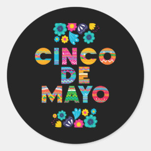 Adesivo 5 De Mayo Cinco De Mayo Sombrero Maraca
