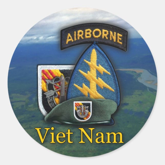 Adesivo 5 Especial força Green Berets flash Sticker (Frente)