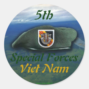 Adesivo 5 Especial força Green Berets grupo nam Sticker