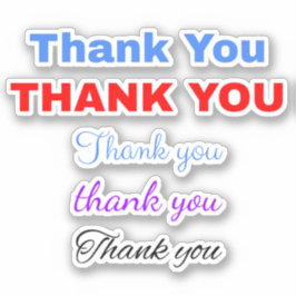 Adesivo 5 Rótulos de Agradecimento Populares