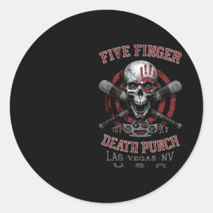 Adesivo 5Fdp Baseball Skull
