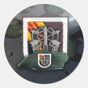 Adesivo 5o Veteranos das boinas verdes SF do grupo das