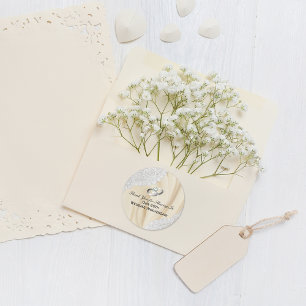 Adesivo 60º Aniversário do Casamento de Diamante Obrigado