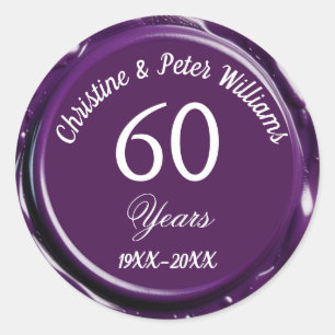 Adesivo 60.a Vinheta-Vedante de Casamento Diamante Mauve P