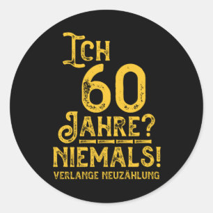 Adesivo 60 Geburtstag 60 Jahre Alt Baujahr Jahrgang 1960 G