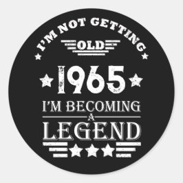 Adesivo 60 presentes de aniversário personalizados