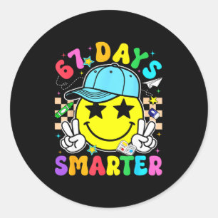 Adesivo 67º Dia De Escola 67 Dias Mais Inteligente Profess