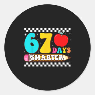 Adesivo 67º Dia De Escola 67 Dias Mais Inteligente Profess