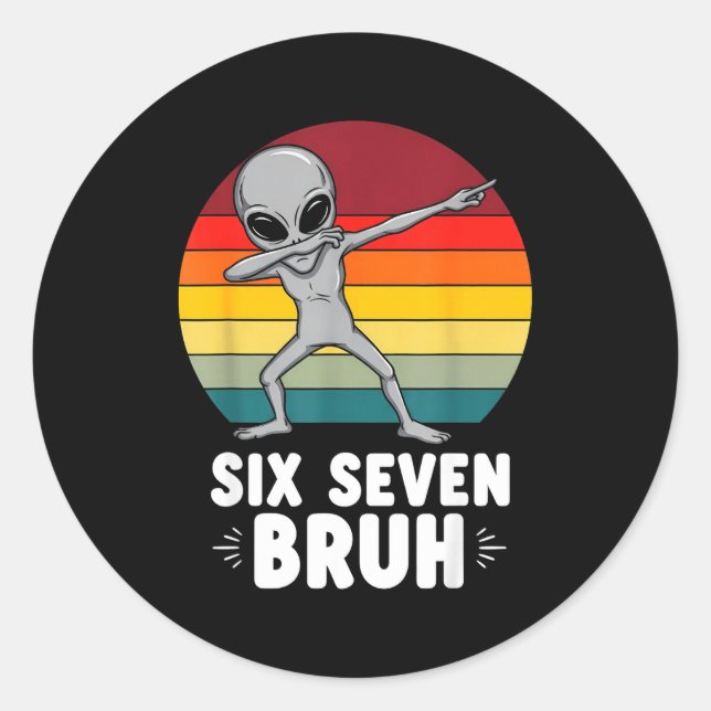 Adesivo 67 Animals Funny 67 Brainrot Youth Kids Alien 67  (Frente)