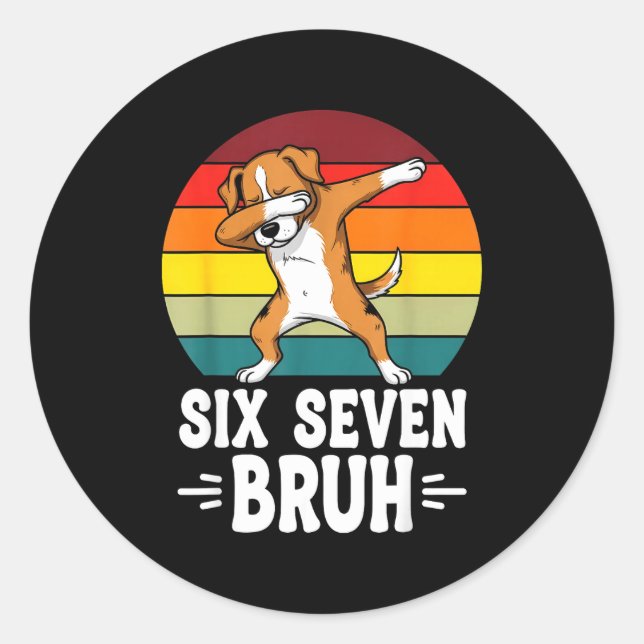 Adesivo 67 Animals Funny 67 Brainrot Youth Kids Dog 67  (Frente)