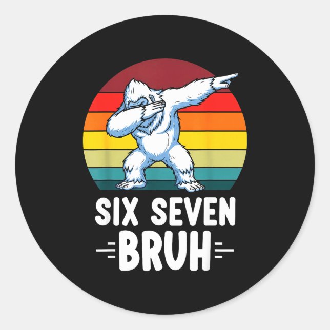 Adesivo 67 Animals Funny 67 Brainrot Youth Kids Yeti 67  (Frente)