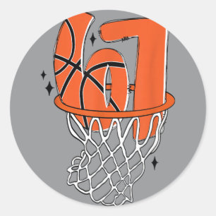 Adesivo 67 Basquete Seis Sete 6 7 Meme Engraçado 67 Basque