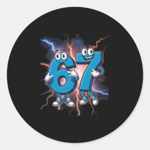 Adesivo 67 Brainrot Italiano Meme Divertido 67 Fantasia In