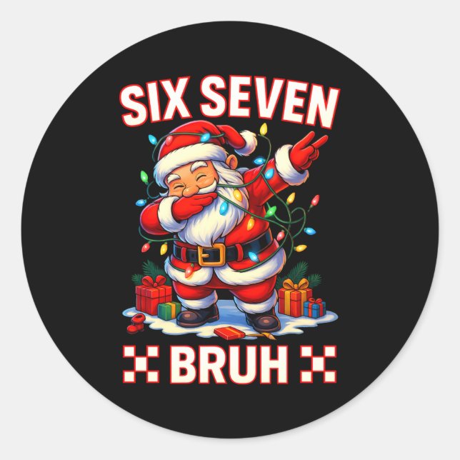 Adesivo 67 Christmas Shirt Santa Six Seven Bruh Men Women  (Frente)