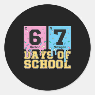 Adesivo 67 Dias De Escola Engraçado 6 7 Professor Período