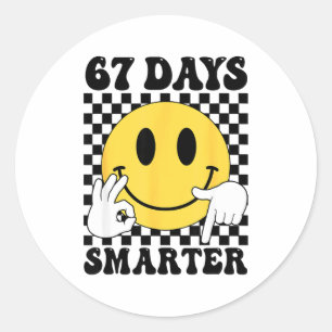 Adesivo 67 Dias Mais Inteligente Divertido Seis Sete 6 7 G