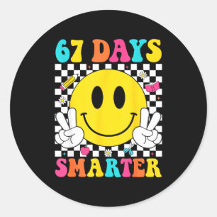Adesivo 67 Dias Mais Inteligente Divertido Seis Sete 6 7 M