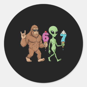 Adesivo 67 Drip Meme Engraçado Seis Sete Pé Grande Alien S