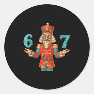 Adesivo 67 Esmagador de Nozes Seis Sete Meme Natal 6 7 Ado