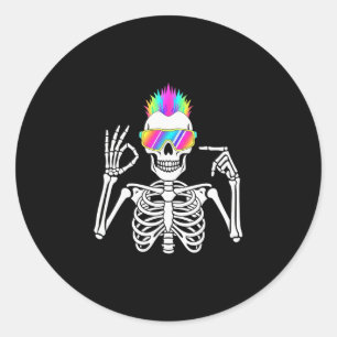 Adesivo 67 Esqueleto Gen Alpha Divertido Seis Sete Hallowe