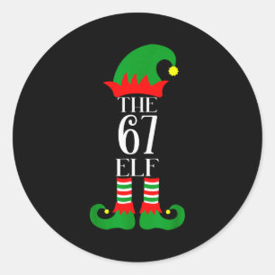 Adesivo 67 Fantasia De Natal De Elfo Pijama 67 Meme Geraçã