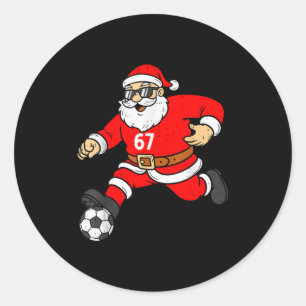 Adesivo 67 Futebol Papai Noel Seis Sete Meme Natal Srt Hom
