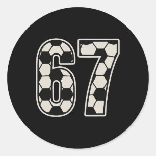 Adesivo 67 Futebol Six Seven 6 7 Meme 67 _1