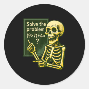 Adesivo 67 Halloween Matemática Divertido Seis Sete Meme B