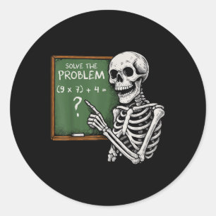 Adesivo 67 Halloween Matemática Divertido Seis Sete Meme B