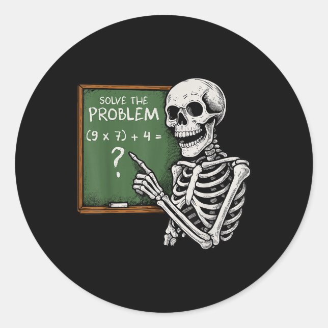 Adesivo 67 Halloween Math Funny Six Seven Meme Brainrot Sk (Frente)